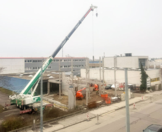 Umbau im Rohbauzustand