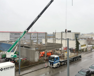 Neue Wände im Umbau in Arbeit