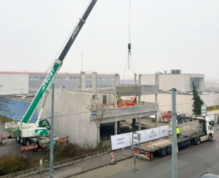 Umbauarbeiten – aktueller Baufortschritt das Gebäuzde nimmt Form an