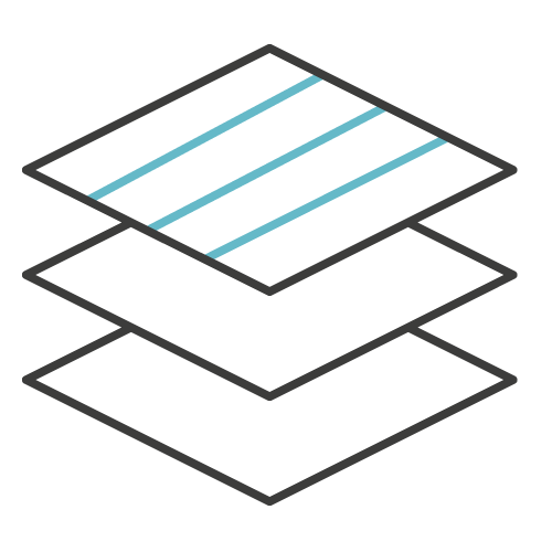 Icon Symbol für Lack, Druckveredelung