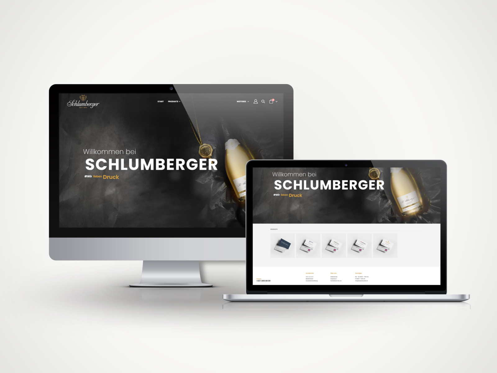 Webshop-Oberfläche für für Closed Webshops